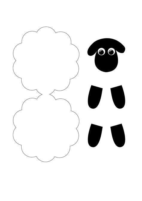 Sheep Template Craft