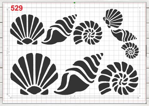 Shell Stencil Printable