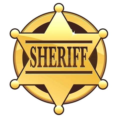 Sheriff Badge Name Template