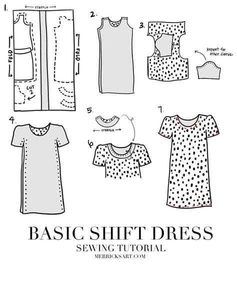Shift Dress Template