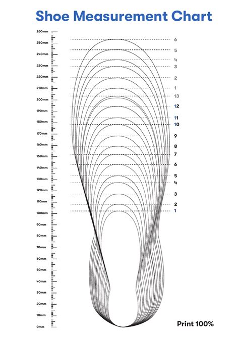 Shoe Measurement Size Chart