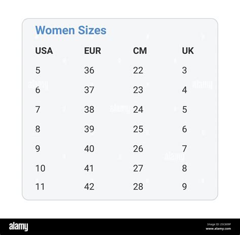 Shoe Size Chart Usa