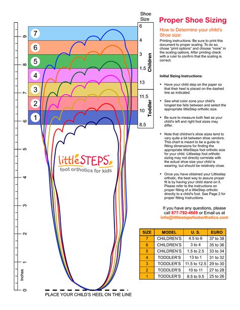 Shoe Size Chart Wide Feet