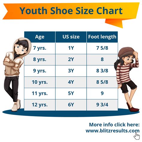 Shoe Size Chart Youth