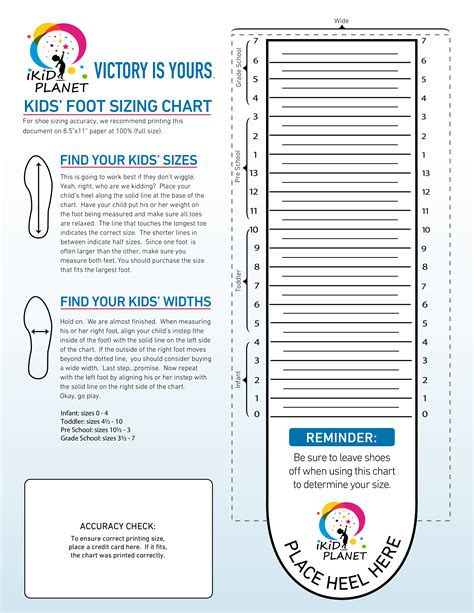 Shoe Sizing Chart Canada