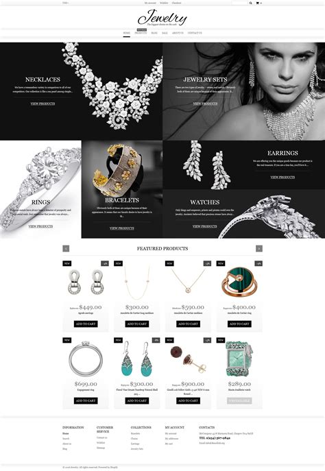 Shopify Templates Jewelry