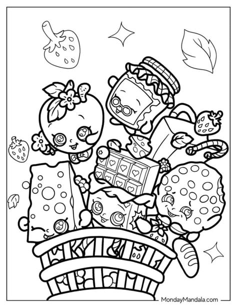 Shopkins Printable Coloring Sheets