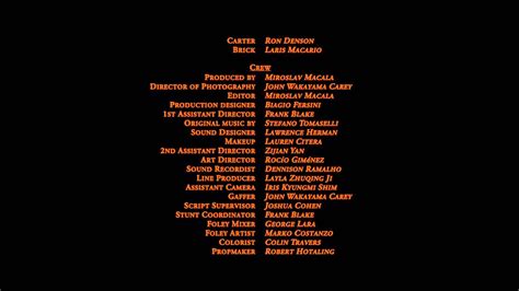 Short Film Credits Template