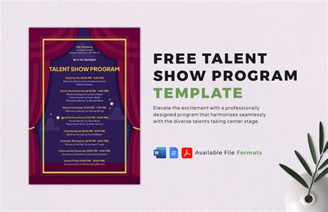 Show Program Template