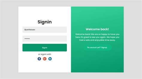Sign In Html Template