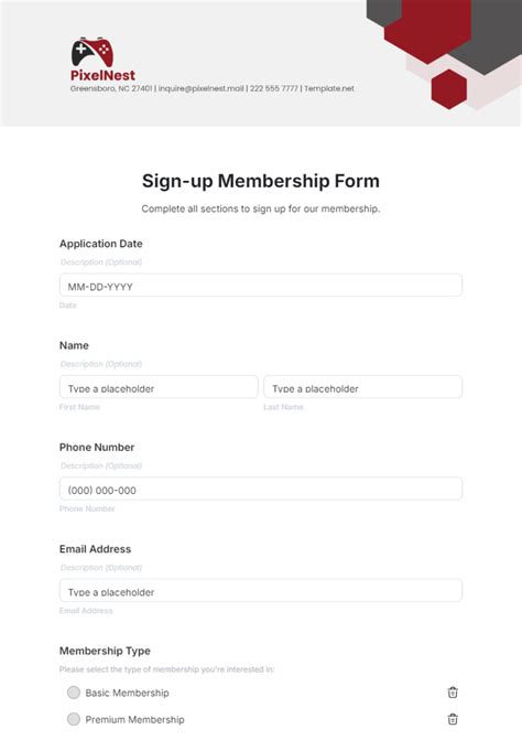 Sign Up Forms Templates