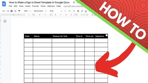 Sign Up Sheet Template Google Sheets