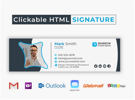 Signature Mail Html Template
