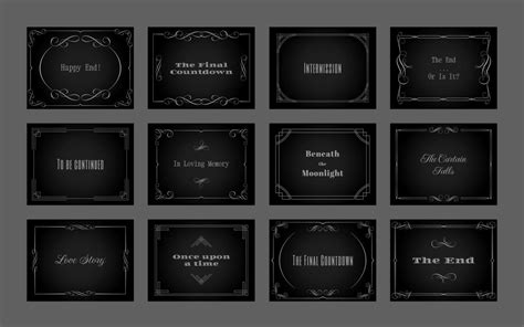 Silent Film Intertitle Template