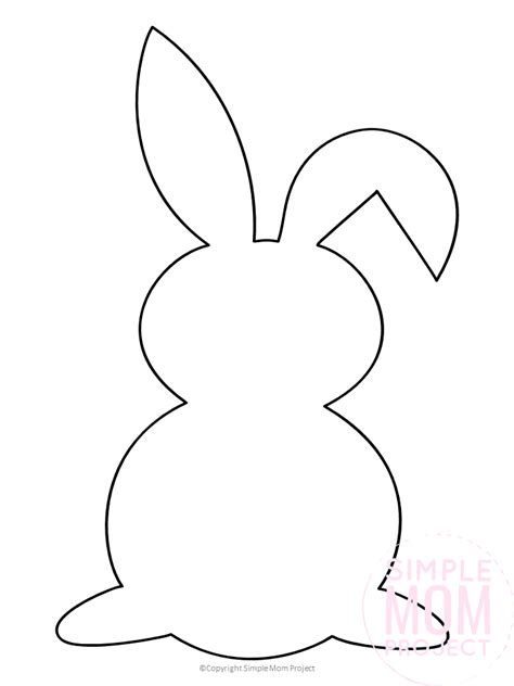 Simple Bunny Template Free Printable