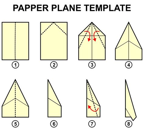 Simple Paper Aeroplane Template