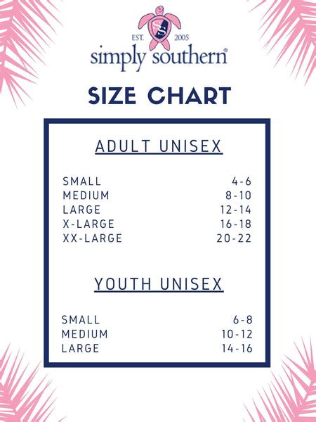 Simply Southern Youth Size Chart