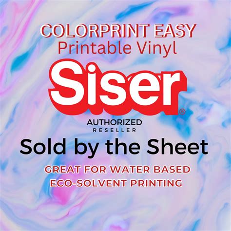 Siser Printable Vinyl Sheets