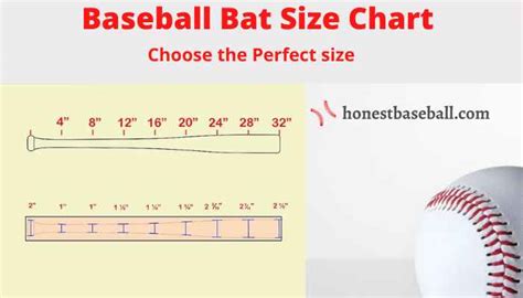 Size Chart For Baseball Bats