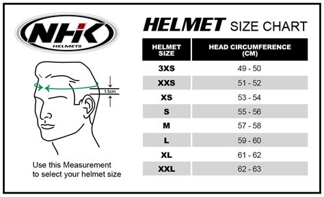 Size Chart Helm