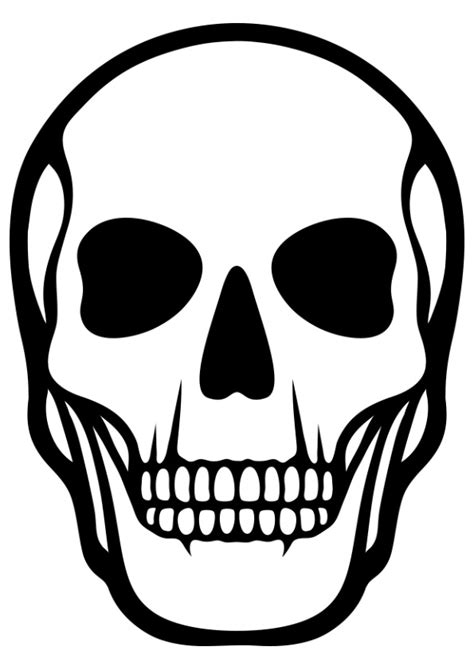 Skeleton Head Printable Free