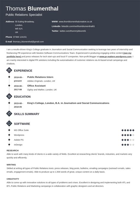 Skills-based Resume Template Word