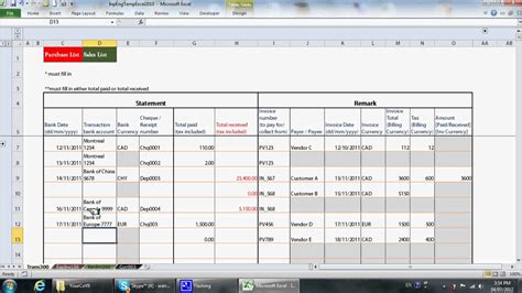 Small Business Accounting Spreadsheet Template