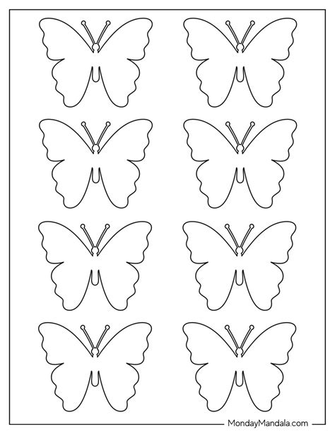 Small Butterfly Template