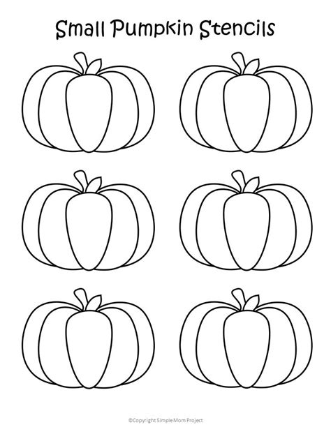 Small Pumpkin Template Printable