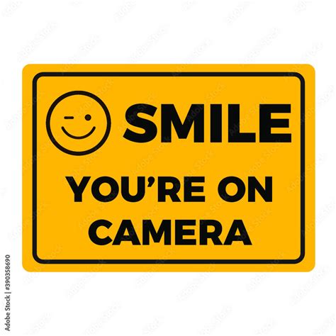 Smile You're On Camera Sign Printable Free