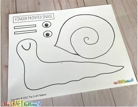 Snail Craft Template
