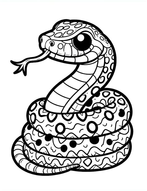 Snake Coloring Page Printable