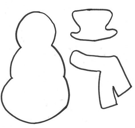 Snowman Scarf Template