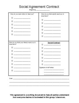 Social Contract Template