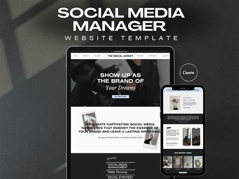 Social Media Management Website Template