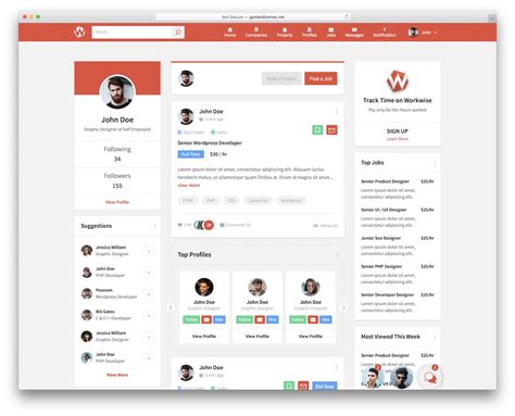 Social Networking Sites Templates