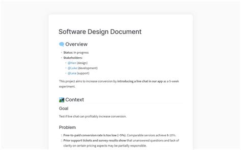 Software Design Template Document
