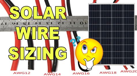 Solar Wire Size Chart