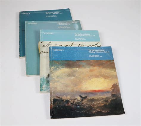 Sothebys Barbara Johnson Whaling Collection Catalogues