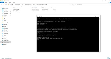 Sp2-0310 Unable To Open File Catalog Sql