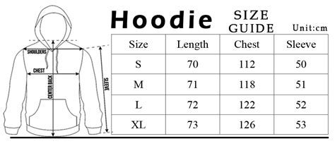 Sp5der Hoodie Sizing Chart