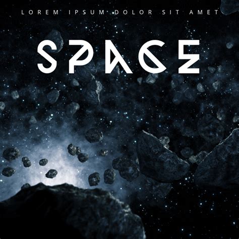 Space Album Cover Template