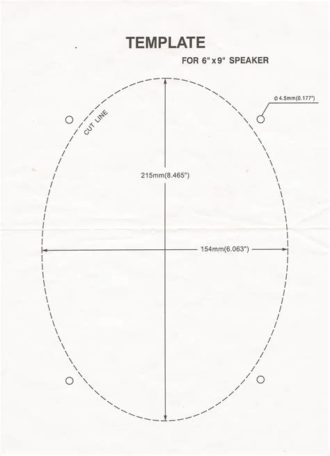 Speaker Template Cut Out