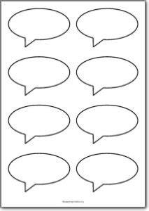 Speech Bubbles Printable