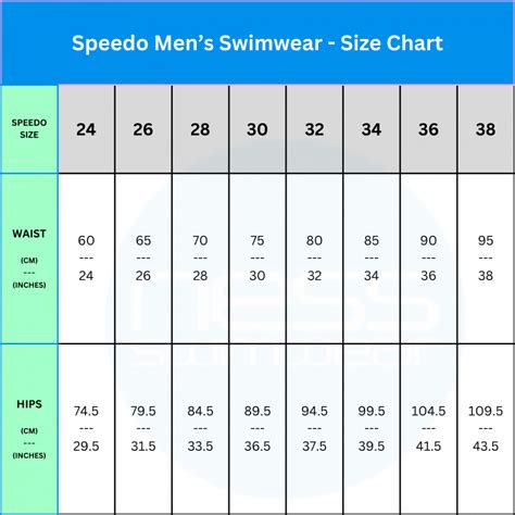 Speedo Trunks Size Chart