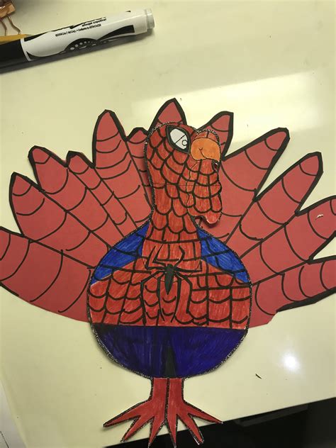 Spider Man Turkey In Disguise Template