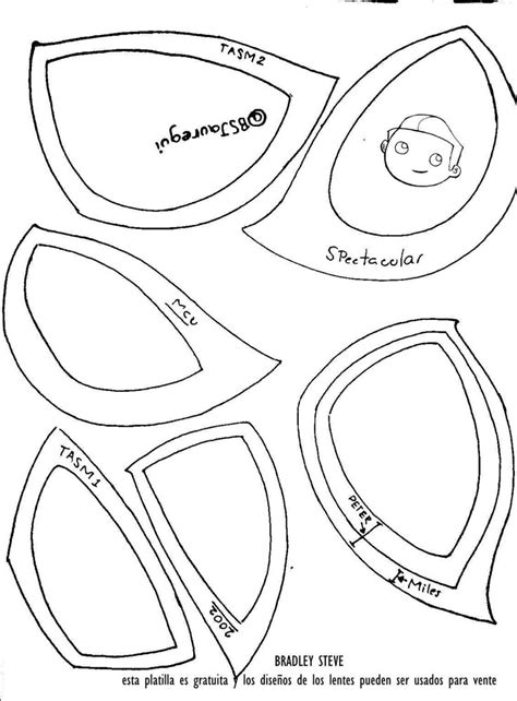 Spiderman Lenses Template