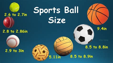 Sports Ball Size Chart