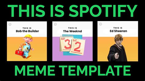 Spotify Meme Template