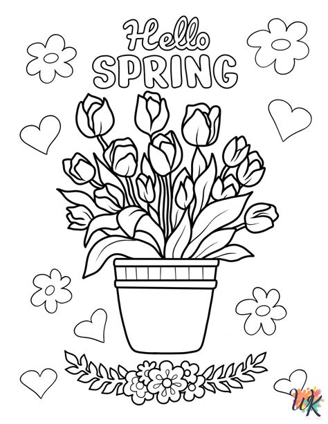 Springtime Coloring Pages Printable